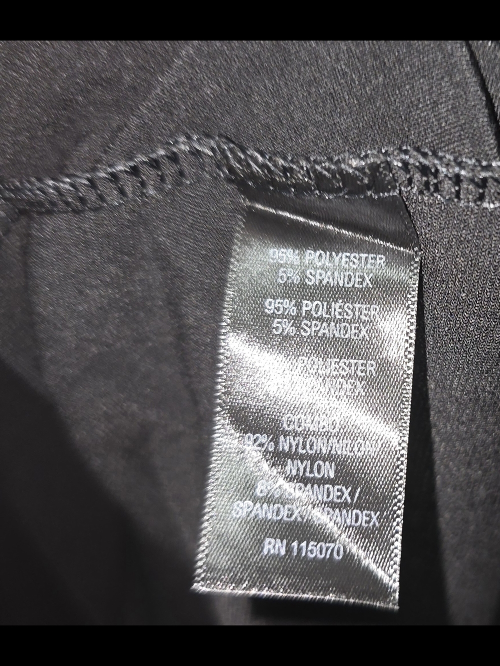 Nina Leonard Black Sleeveless Polka Dot Mesh Yoke Dress - Picture 5 of 6